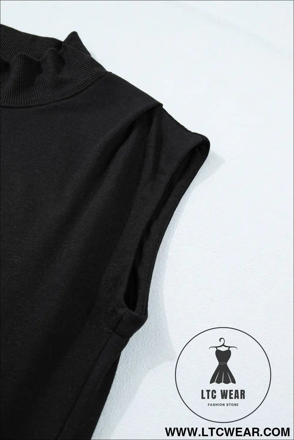 Yellow Solid Color High Neck Cap Sleeve Loose Top - L.T.C Wear Online Fashion Store