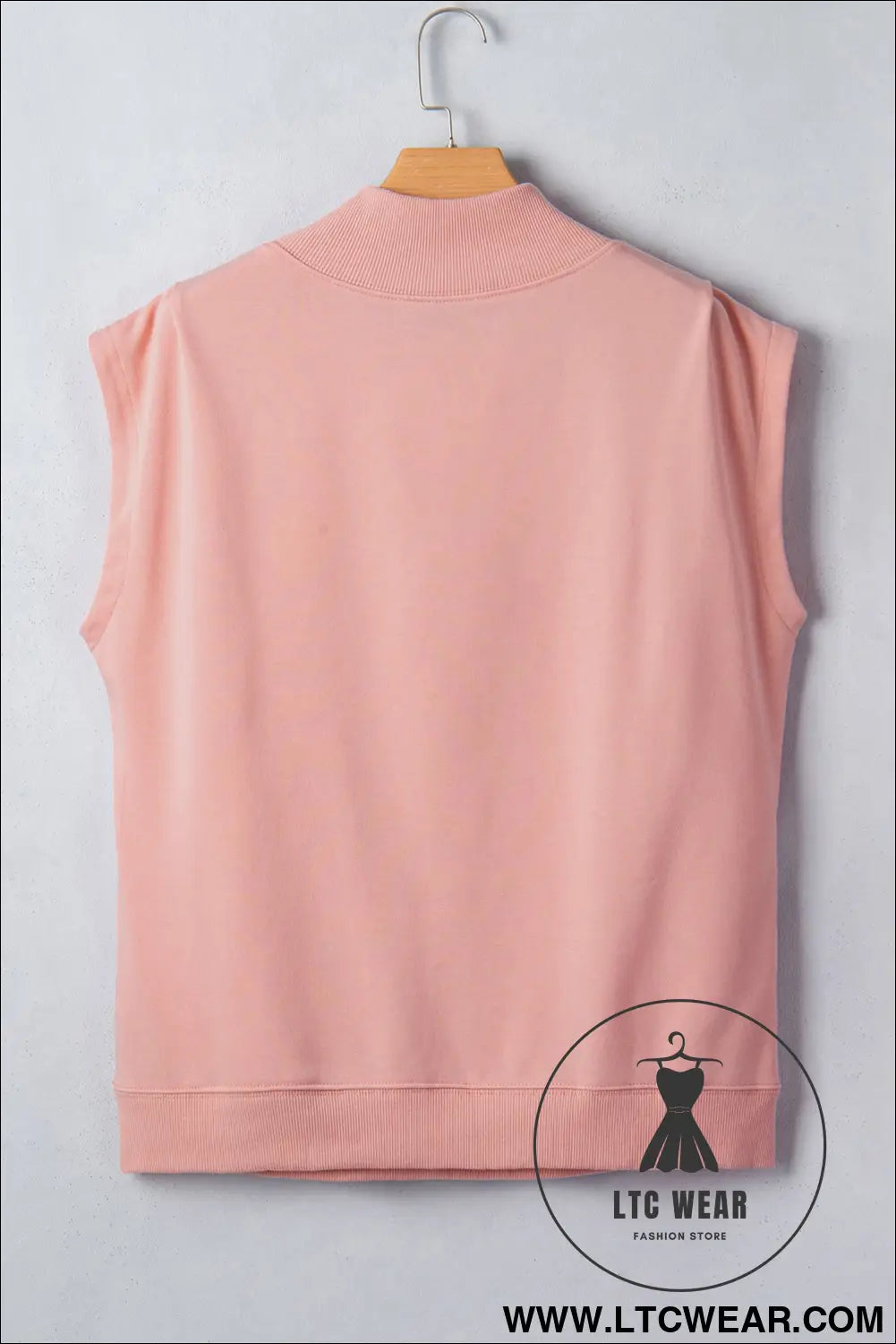 Yellow Solid Color High Neck Cap Sleeve Loose Top - L.T.C Wear Online Fashion Store